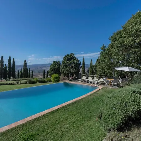 וילה Orcia Panoramic View With Pool *