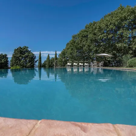 Orcia Panoramic View With Pool וילה סרטאנו